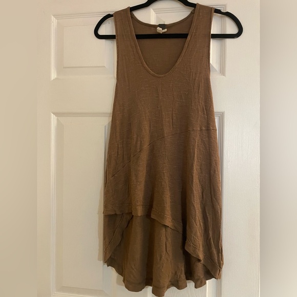 We The Free Tops - We the Free Brown Sleeveless Women's high low Top medium